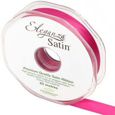 Ribbon Satin Fuschia - 15mm 