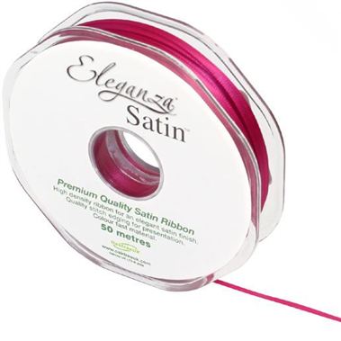 Ribbon Satin Fuschia - 3mm