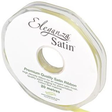Ribbon Satin Pale Yellow - 6mm