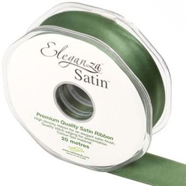 Ribbon Satin Sage Green - 25mm