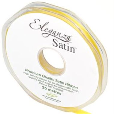 Ribbon Satin Yellow - 6mm