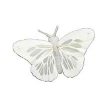 Butterflies White Feather 2.75" 