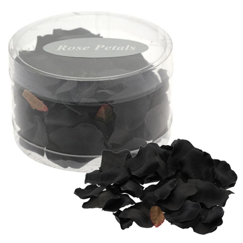 Silk Rose Petals - Black