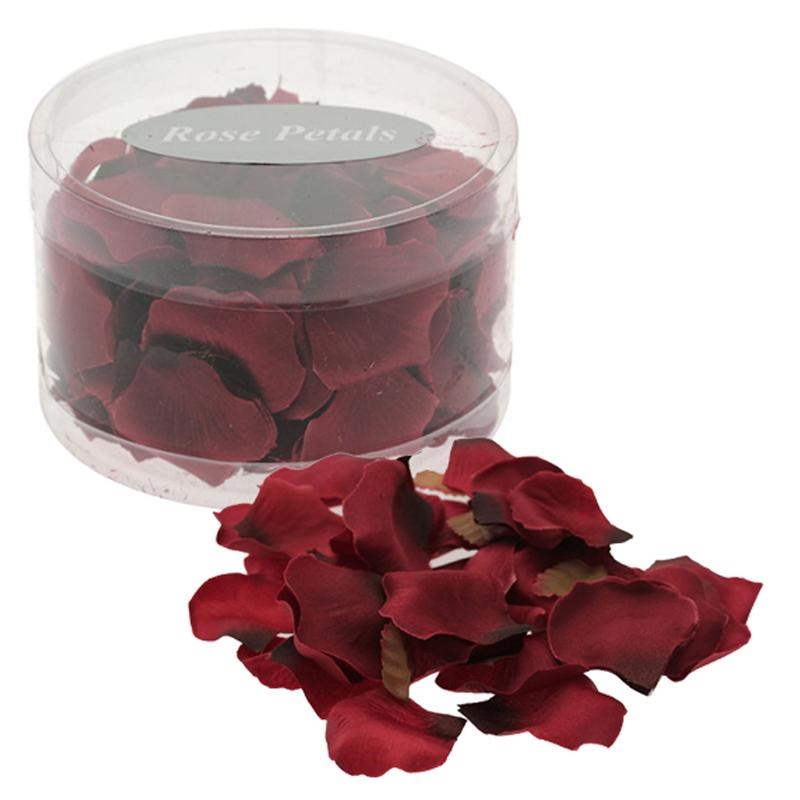 Silk Rose Petals - Burgundy