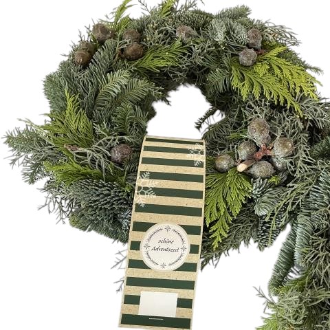 Spruce Wreath Mixed 18cm (Half Bound)