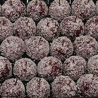 Waxed Apples - Wine Red & Snow