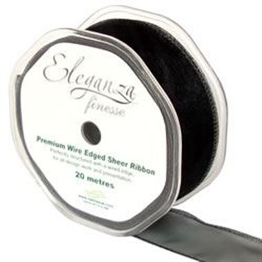 Ribbon Organza Black - 32mm