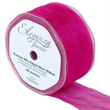 Ribbon Organza Fuchsia - 50mm