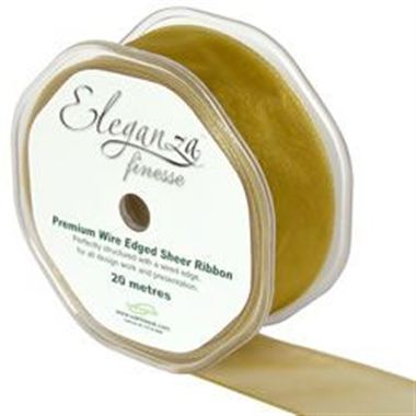 Ribbon Organza Gold - 32mm