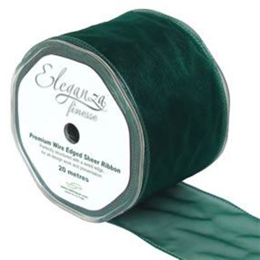 Ribbon Organza Green - 70mm