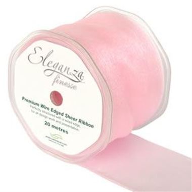 Ribbon Organza Light Pink - 70mm