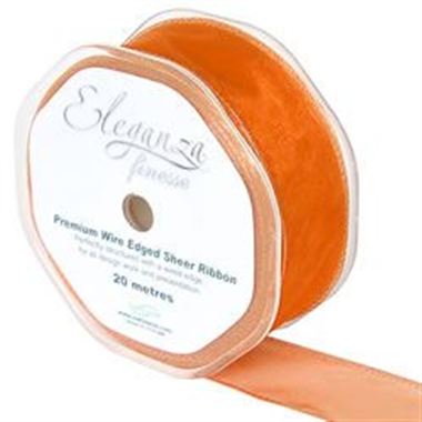 Ribbon Organza Orange - 32mm