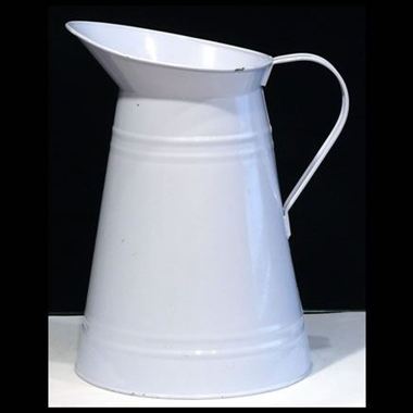 Zinc Coloured Jug - Baby Blue