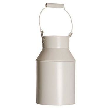 Zinc Coloured Milk Churn - Cream