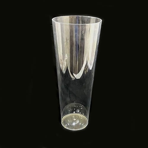 Acrylic Conical Vase Clear 45cm