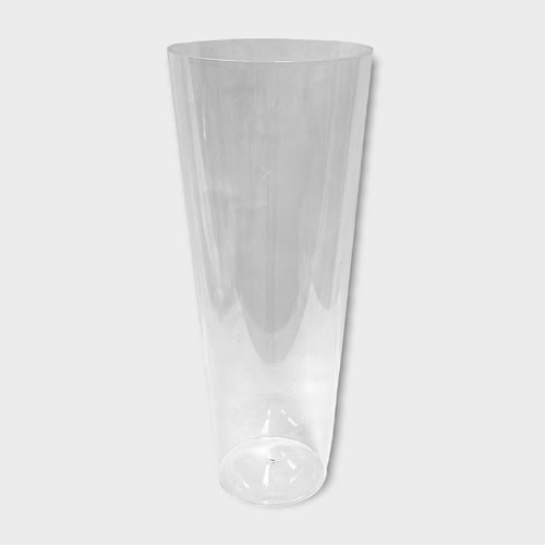 Acrylic Conical Vase Clear 45cm