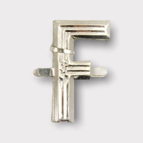 Aluminium Letter F