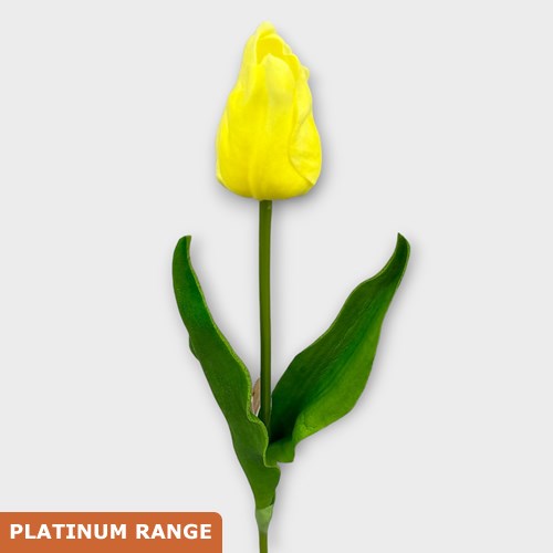 Artificial Faux Tulip Yellow