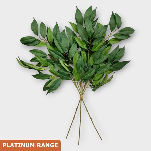 Artificial Faux Bay Willow Spray x 3
