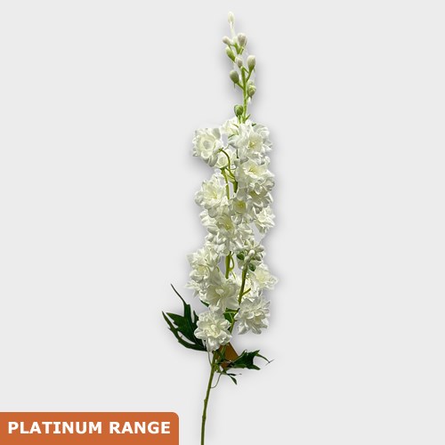 Artificial Faux Delphinium Spray White