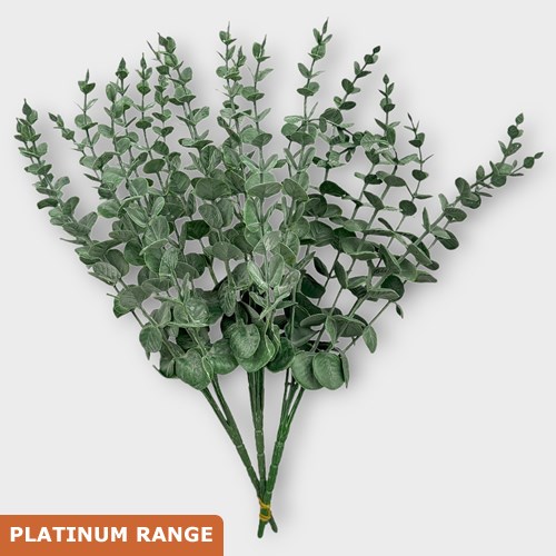 Artificial Faux Eucalyptus Baby Blue x 3