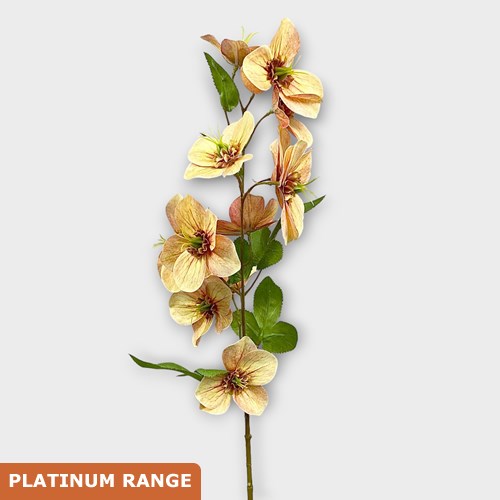 Artificial Faux Hellebores Peach