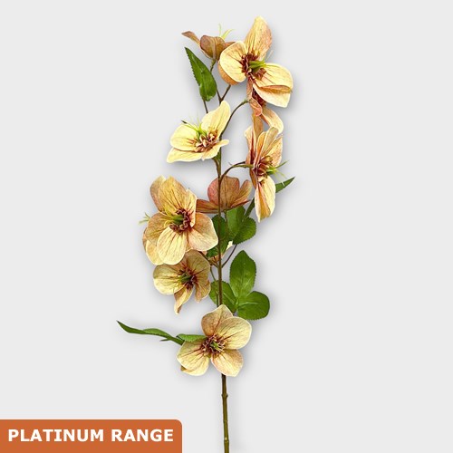 Artificial Faux Hellebores Peach 70cm