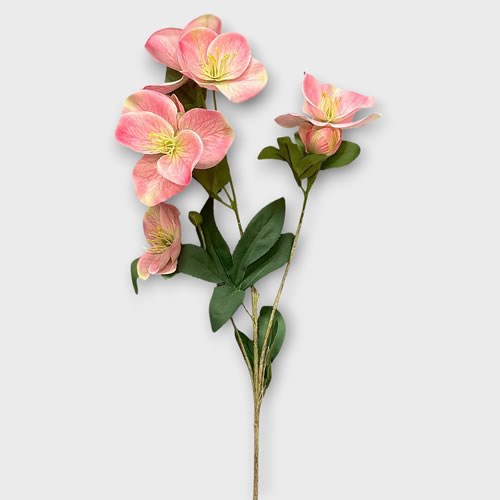 Artificial Faux Hellebores Spray Pink