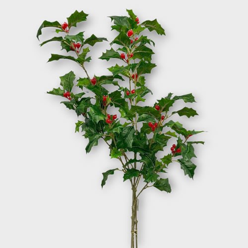 Artificial Faux Holly Spray x 3
