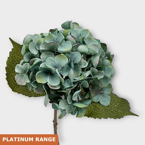 Artificial Faux Hydrangea Autumn Blue