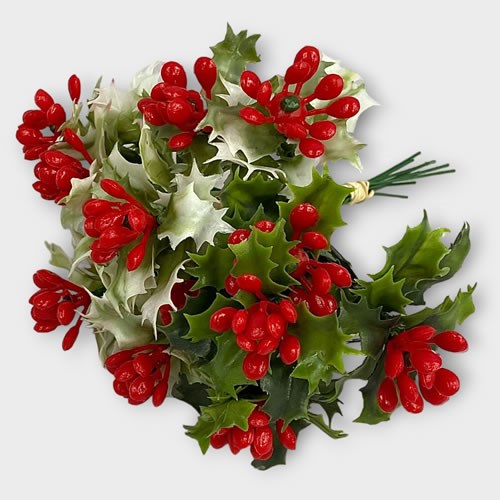 Artificial Faux Mixed Holly Picks (12's)