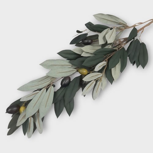 Artificial Faux Olive Spray