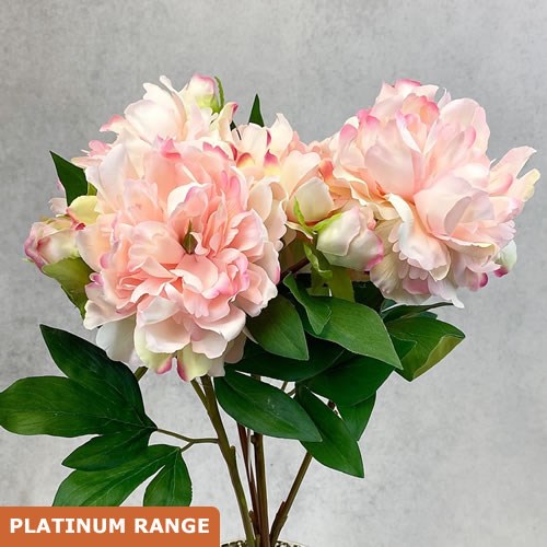 Artificial Faux Peony Pink