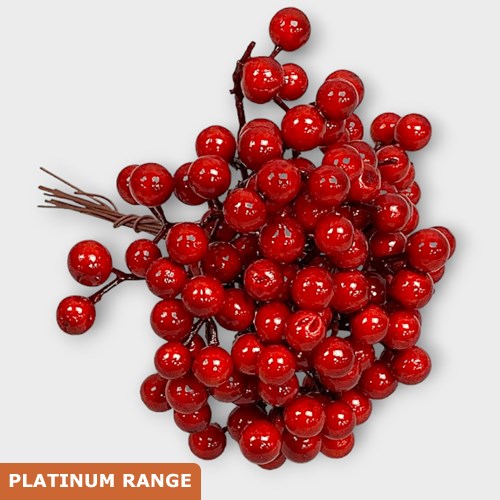 Artificial Faux Red Berry Bundle (Weather Resistant)