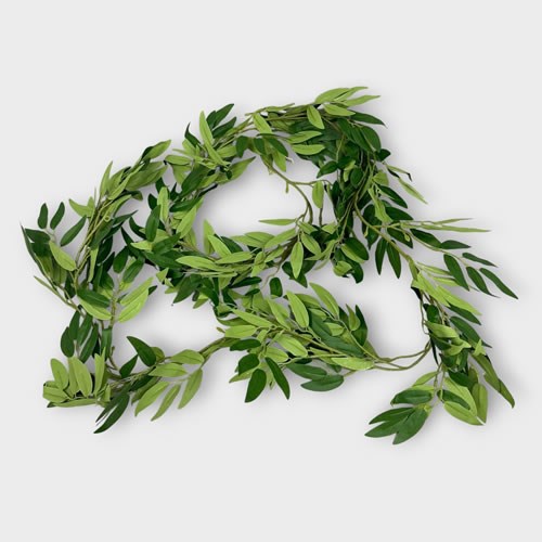 Artificial Faux Soft Ruscus Garland - Natural Green