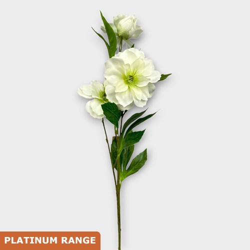 Artificial Faux Ashwood Hellebore White