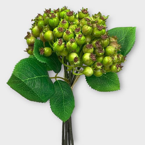Artificial Faux Hawthorn Bundle (Green)