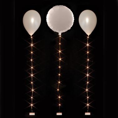Balloon Lites - Warm White Single 10 Light Set