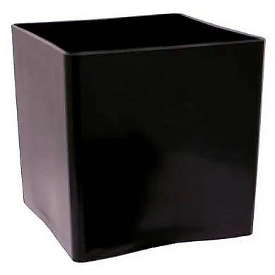 Acrylic Cube Vase Black 15cm