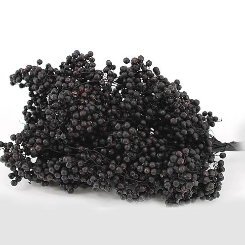 Pepper Berries Dyed Black (Schinus Molle )