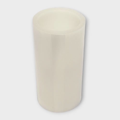 Candle LED Waxed White - 15cm x 7.5cm