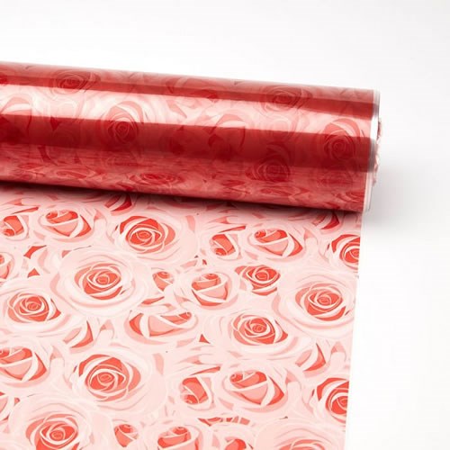 Cellophane Roll - Red Roses 