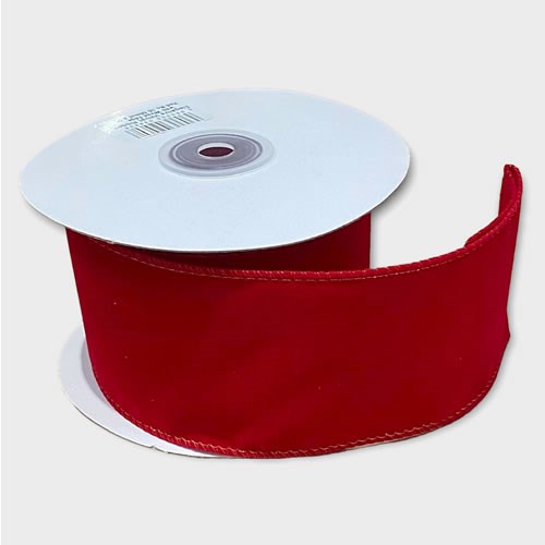 Ribbon Red Velvet Wire Edge 