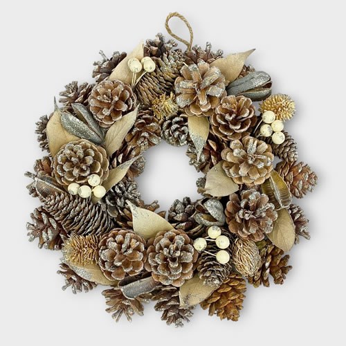 Christmas Wreath Frosted 30cm