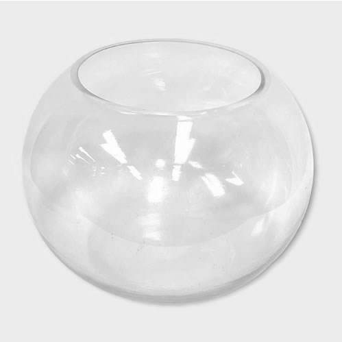 Glass Fish Bowl Vase - 20 x 25cm