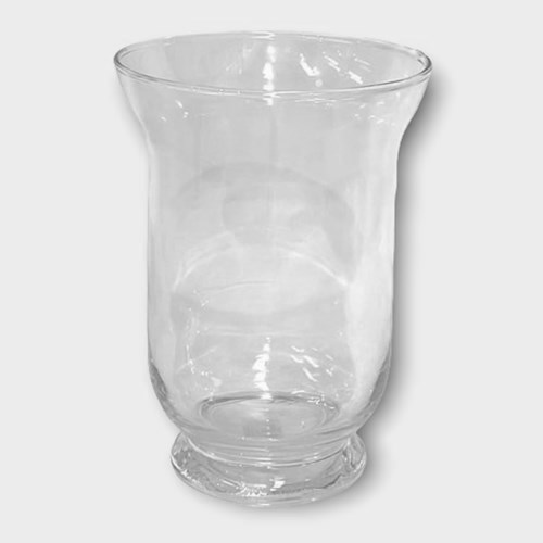 Glass Hurricane Vase - 19.5cm
