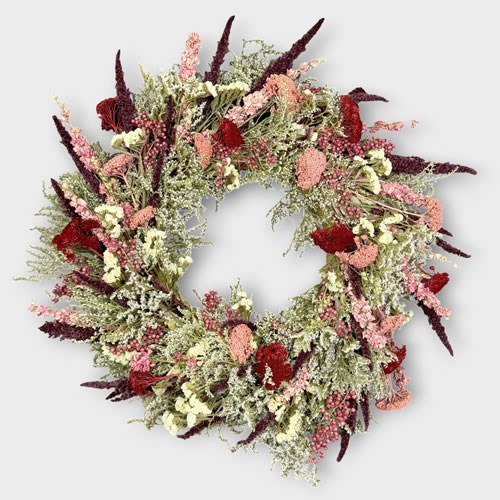 Clearance Item - Dried Romance Wreath 50cm