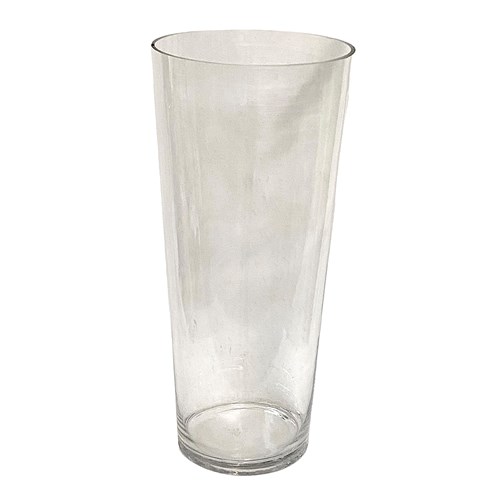 Clearance Item - Glass Cylinder Tapered Vase chipped 49 x 22.5cm