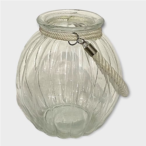 Clearance Item - Ribbed Fish Bowl 23.5 x 23.5cm