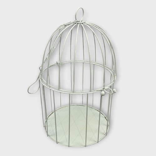 Clearance Item - Wire Birdcage Cream